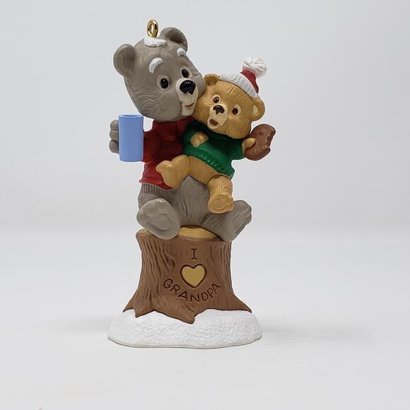 1995 Hallmark Grandpa Handcrafted Keepsake Christmas Holiday Ornament - Picture 4 of 8